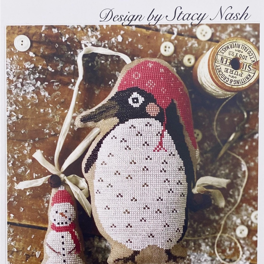 Stacy Nash Penguin and Snowman Cross Stitch Pattern chart